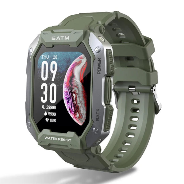 New Rugged IP68 Water-Resistant Fitness Tracker Outdoors Sports Smart Watch For Android IOS