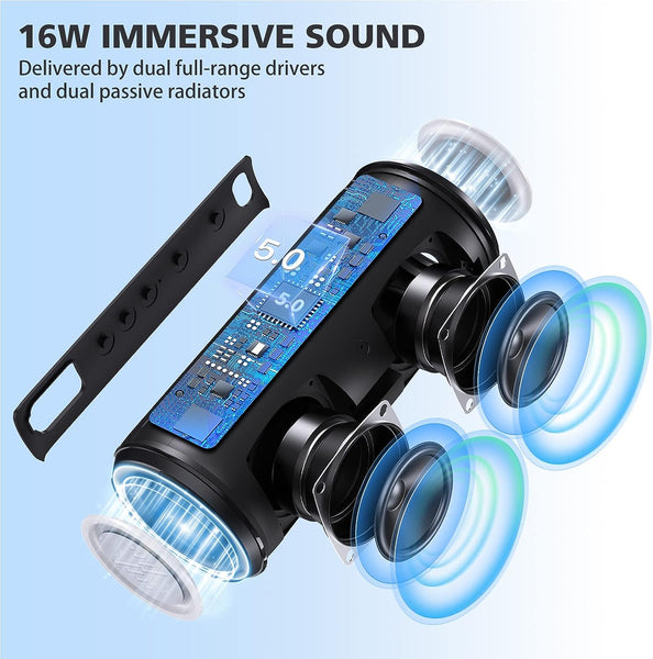 New IPX6 Water-Resistant Outdoor Multifunctional Stereo Speaker With Dynamic Lights