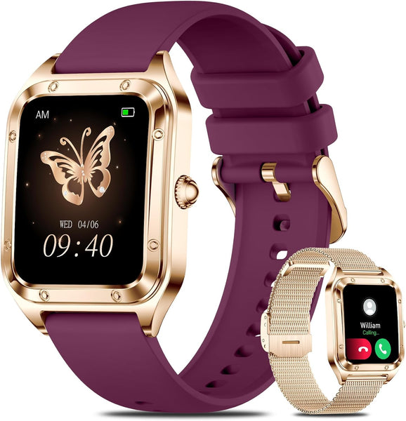 New Large 1.6'' Touchscreen Multisport Women's Fitness Tracker Bracelet Watch With AI Voice