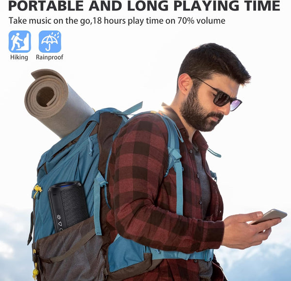 New IPX6 Water-Resistant Outdoor Multifunctional Stereo Speaker With Dynamic Lights
