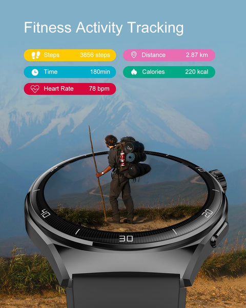 New IP68 Waterproof AMOLED Smart Watch Fitness Tracker Watch With SOS ChatGpt AI Voice