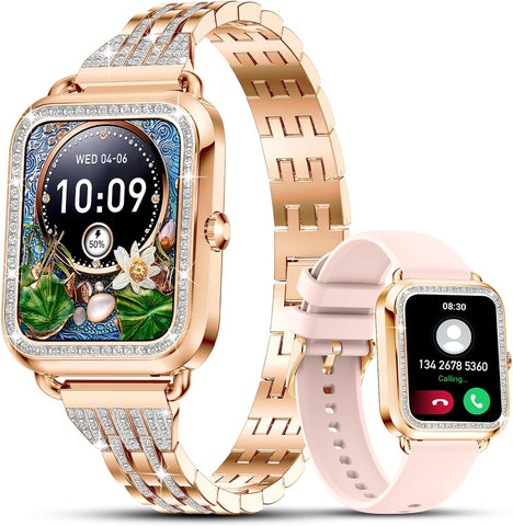 New 1.57'' Large Screen Fitness Tracker Bluetooth Women's Smart Watch For Android IOS