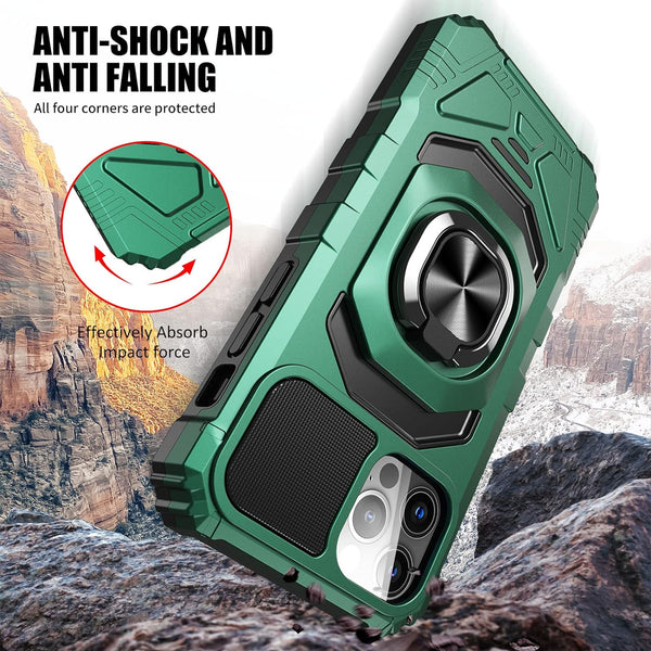 New Protective Magnetic Bumper Case For iPhone 13 Pro Max Series W/ Camera Lens Slide Cover Kickstand