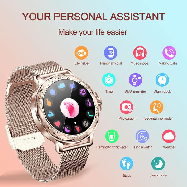 New IP67 Water-Resistant Luxury Fitness Tracker Sport Smart Watch For Android IOS