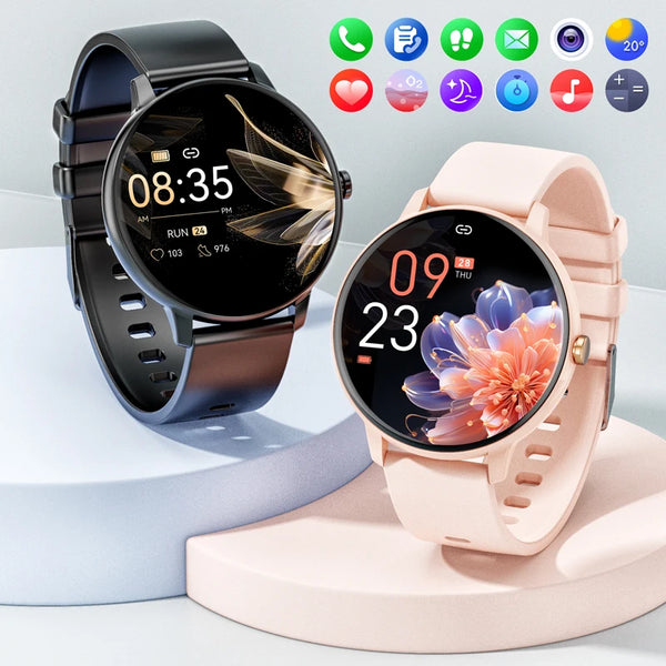 New 1.39'' Slim Touch Screen IP67 Waterproof Fitness Tracker Sports Smart Watch For Women
