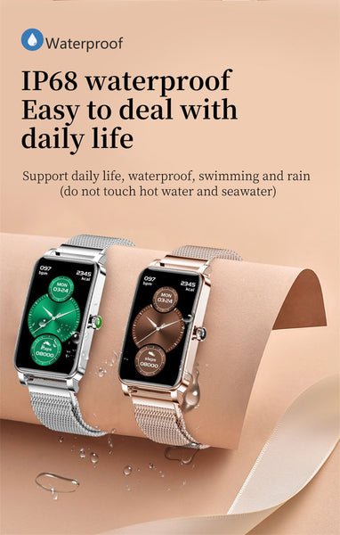New Ultra Slim Women's Multisport IP68 Waterproof Bracelet Smartwatch Fitness Tracker