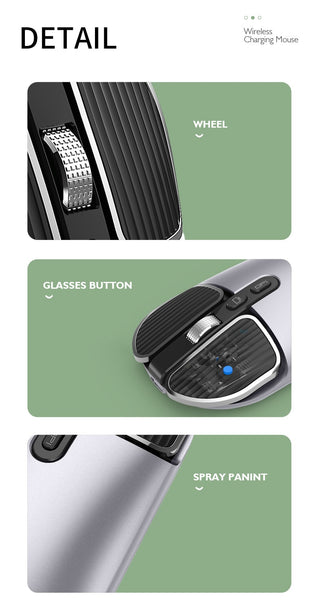 New Ultra Slim Rechargeable Wireless Bluetooth Dual Mode Mouse For PC Mac Tablets