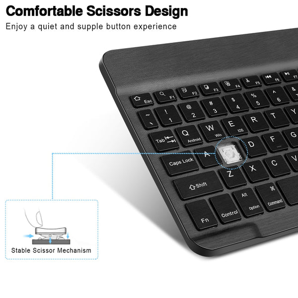 New Super Compact Multipurpose Backlit Wireless Portable Keyboard For PC IOS Android