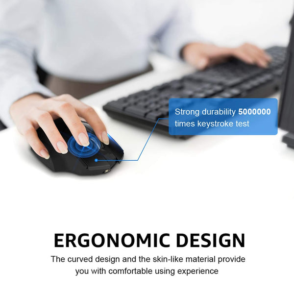 New 2.4GHz Ergonomic Silent Wireless Bluetooth Rechargeable Gaming Mouse For PC Mac Tablets