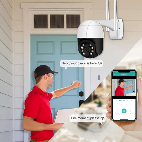 New 1080P Outdoor WIFI IP Wireless Security CCTV Camera With AI Human Detection
