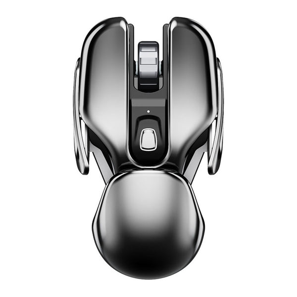New 2.4GHz Metallic Ergonomic Silent Multipurpose Rechargeable Wireless Mouse For PC Mac Tablets