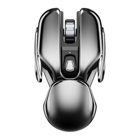 New 2.4GHz Metallic Ergonomic Silent Multipurpose Rechargeable Wireless Mouse For PC Mac Tablets