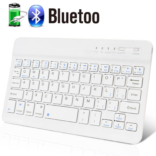 New Super Compact Silent Quiet Wireless Rechargeable Bluetooth Keyboard For PC iOS Androids Tablets