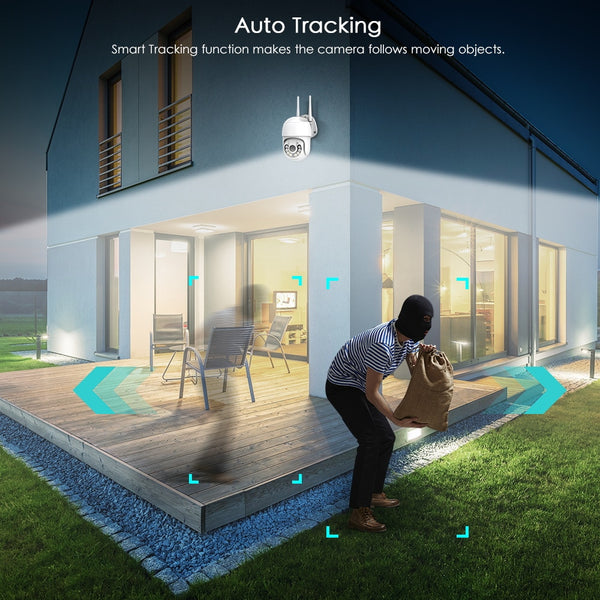 New 8MP Ultra HD Outdoor Security Surveillance WIFI Camera With AI Human Detection