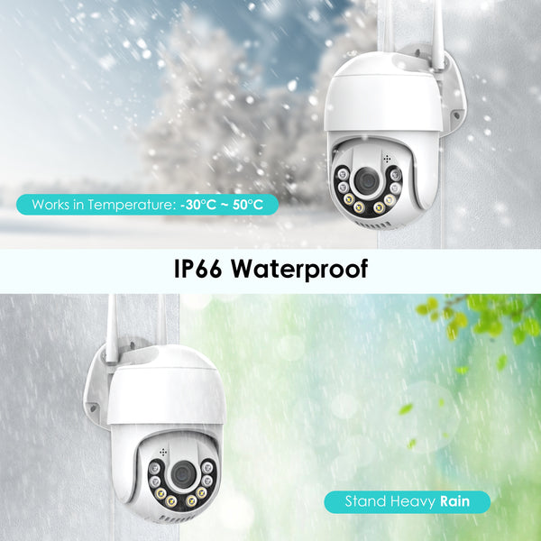 New 8MP Ultra HD Outdoor Security Surveillance WIFI Camera With AI Human Detection