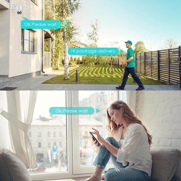 New 1080P Outdoor Wireless IP Security Camera With AI Human Detection