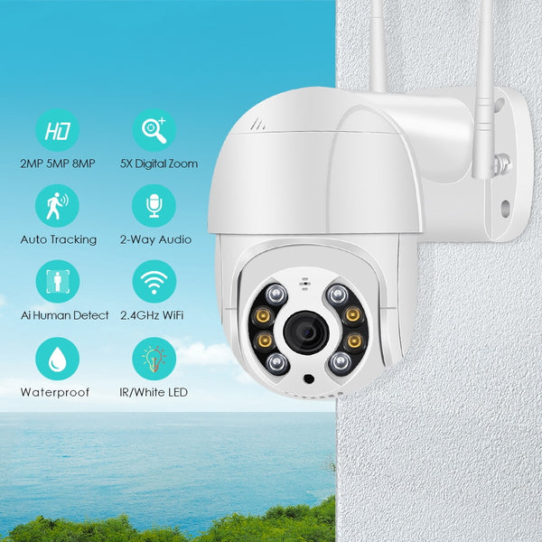 New 1080P Outdoor Wireless IP Security Camera With AI Human Detection