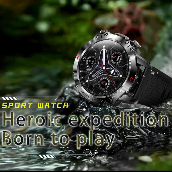 New 1.39'' Screen Outdoor Water-Resistant Smart Watch Fitness Tracker For Android IOS