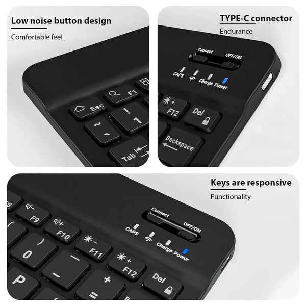 New Ultra Slim Wireless Mini Bluetooth Keyboad and Mouse Set For Android IOS Windows