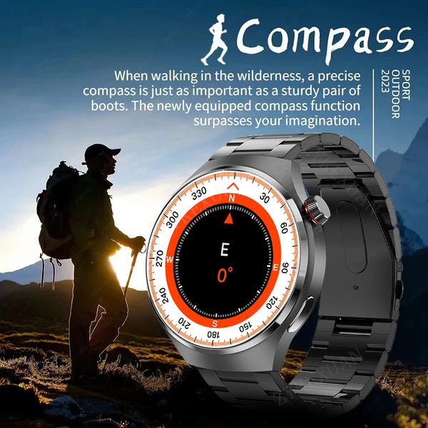 New HD AMOLED Multisport IP68 Waterproof Men's Smartwatch For IOS Android