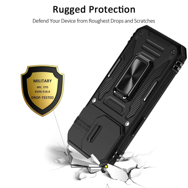New Ultra Compact Drop-Resistant Ring Holder Kickstand Case For iPhone 16 15 14 Plus Pro Max Series