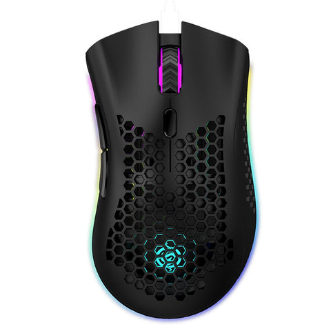New 2.4G Honeycomb Style Rechargeable Wireless Gaming Mouse WIth Backlight For PC IOS Tablets