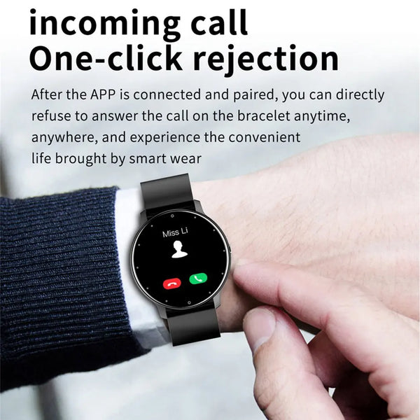 New 1.28'' Full Touch Screen Waterproof Sports Smart Watch Fitness Tracker