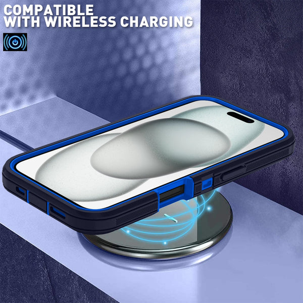New Heavy Duty Rugged Protective Cover Case For iPhone 16 15 14 Plus Pro Max Series