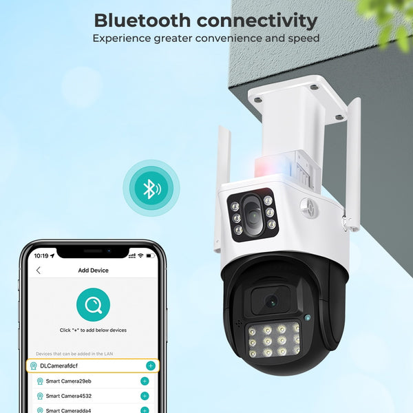 New 8MP Dual Screen Light Modes Outdoor Security Surveillance Camera With AI Auto Tracking