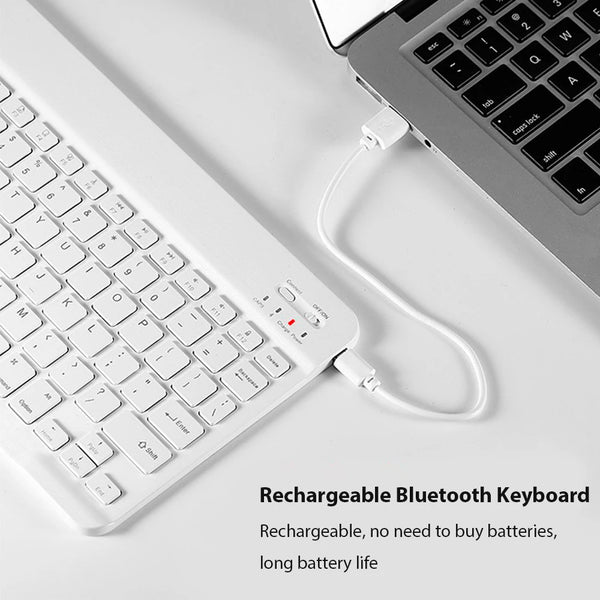 New Ultra Slim Wireless Mini Bluetooth Keyboad and Mouse Set For Android IOS Windows