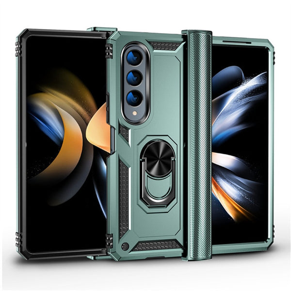 New Magnetic Armor Ring Holder Kickstand Case For Samsung Galaxy Z Fold 5 4 Series
