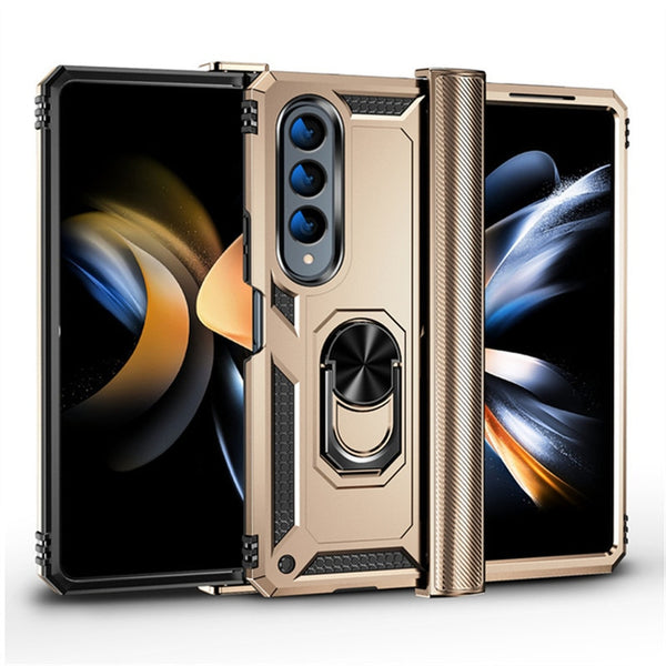 New Magnetic Armor Ring Holder Kickstand Case For Samsung Galaxy Z Fold 5 4 Series
