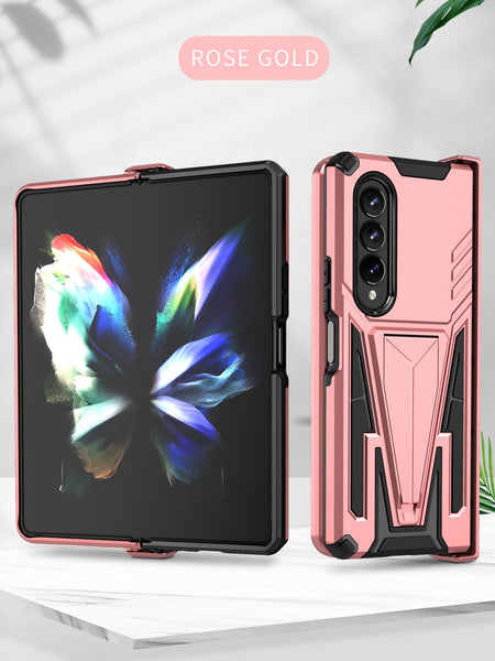 New Rugged Protective Armor Case With Kickstand For Samsung Galaxy Z Fold 4 3 Series