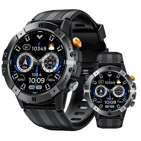 New IP68 Waterproof Outdoor Rugged Fitness Tracker Smart Watch For Android IOS