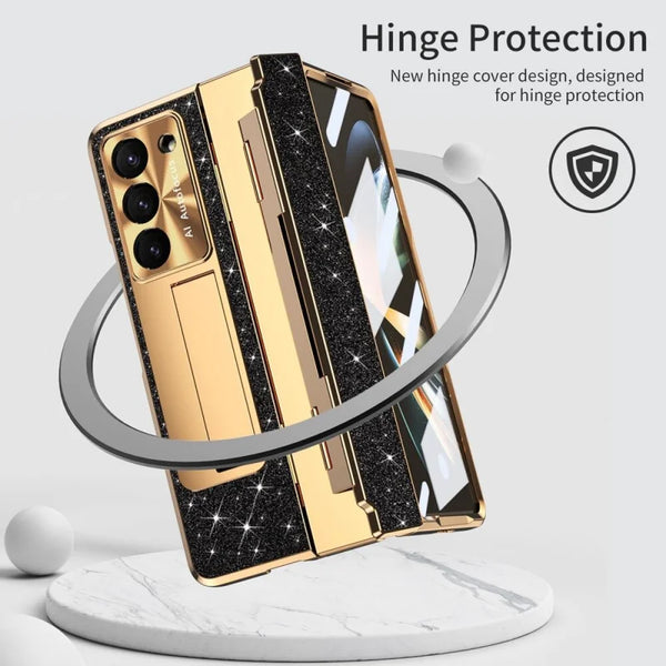 New Sparkle Magnetic Protective Case Cover For Samsung Galaxy Z Fold 5 4 Series
