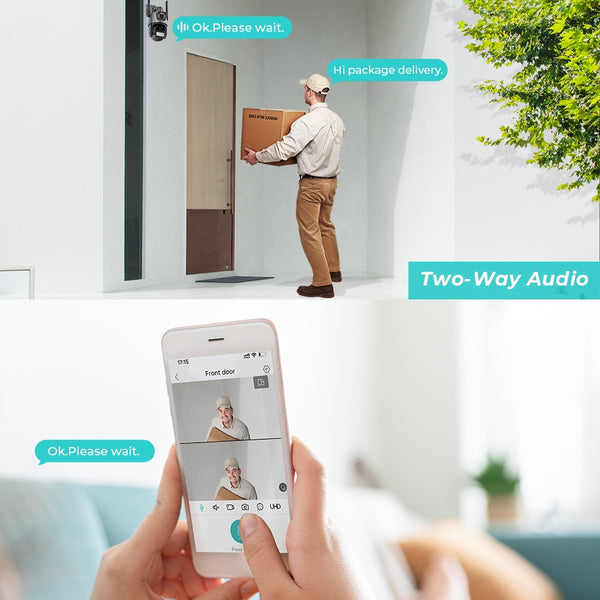 New 8MP Dual Lens Outdoor Security Video Surveillance Camera With Auto Tracking