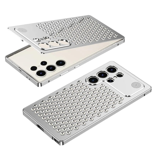 New Super Lightweight Hollow Metallic Heat-Dissipation Case For Samsung Galaxy S25 S24 S23 Ultra Series