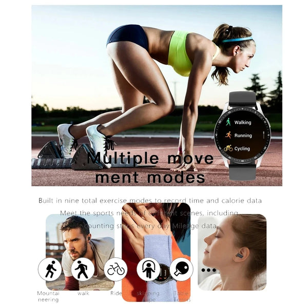 New 2-in-1 Multisport Fitness Tracker Smart Watch With Wireless Bluetooth Earbuds Headphones