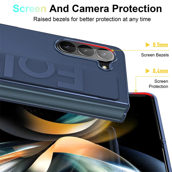 New Ultra Thin Protective Armor Case With Hand Strap For Samsung Galaxy Z Fold 6 5 4 Series