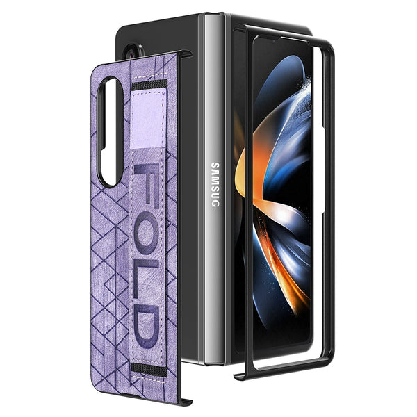 New Protective Leather Armor Case With Stylus Holder For Samsung Galaxy Z Fold 4 5 Series