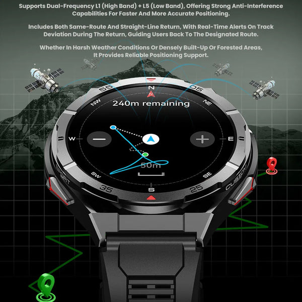 New AMOLED Water-Resistant Sports Smart Watch Fitness Tracker With Compass