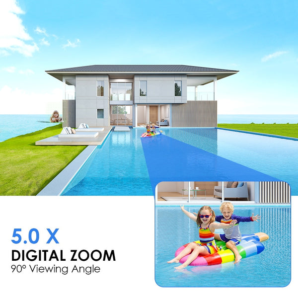 New 8MP Outdoor Surveillance Night Vision Security Camera With AI Human Detection
