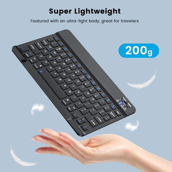 New Super Portable Wireless Bluetooth Rechargeable Keyboard For PC Androids IOS