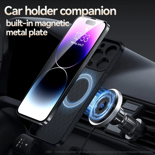 New Ultra Protective Slim Leather Case With Lens Protection For iPhone 16 15 14 Plus Pro Max Series