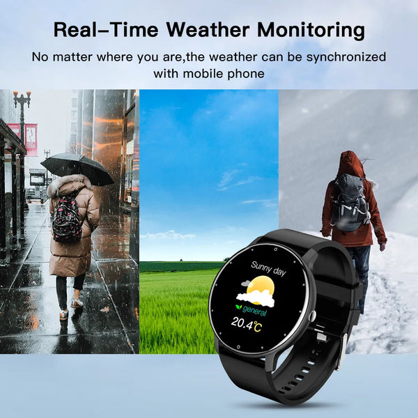 New 1.28'' Full Touch Screen Waterproof Sports Smart Watch Fitness Tracker
