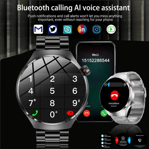New HD AMOLED Multisport IP68 Waterproof Men's Smartwatch For IOS Android