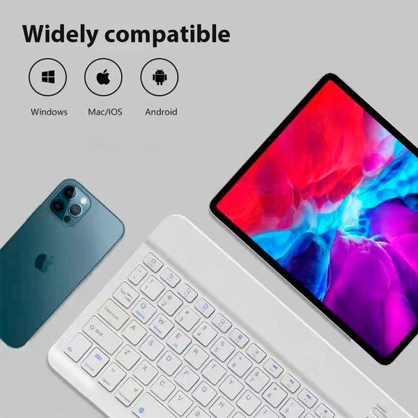 New Ultra Slim Wireless Mini Bluetooth Keyboad and Mouse Set For Android IOS Windows