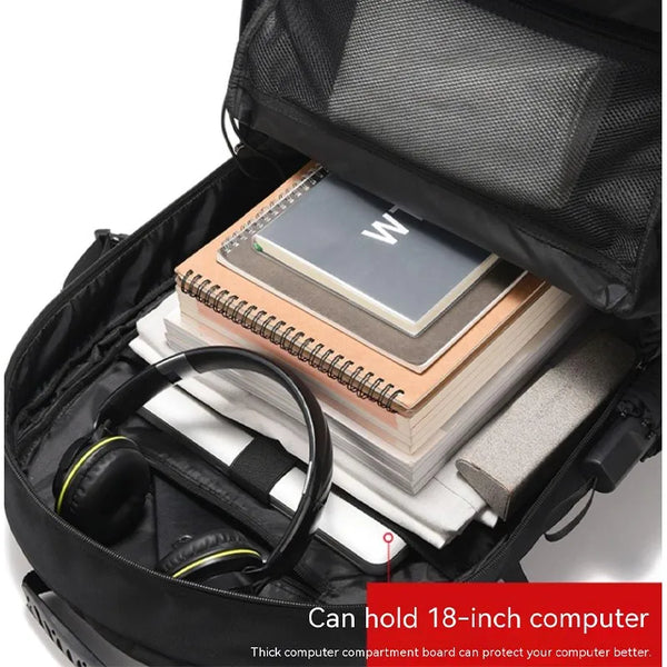 New Large Capacity Outdoor Water-Resistant Sports Travel Business Backpack With Shoe Compartment