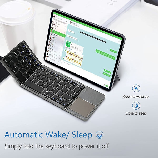 New Super Portable Foldable Mini Keyboard With Touchpad For PC Mac Android IOS Tablets