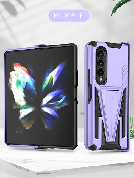 New Rugged Protective Armor Case With Kickstand For Samsung Galaxy Z Fold 4 3 Series